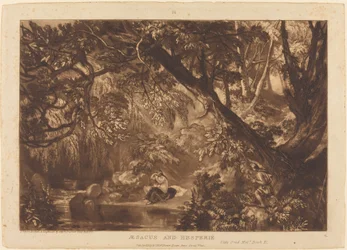 Aesacus en Hesperie, gepubliceerd 1819