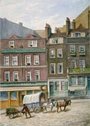 De Tiger Tavern, Tower Dock, Londen, 1868