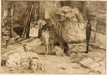 Honden op de haard nr. 1