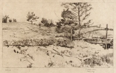 Landschap (schets van velden)