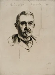 Portret van kolonel H.C. Weir (Agricola)