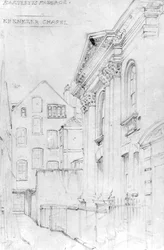 Ebenezer Kapel, Bartletts Passage, ca. 1890 (tekening)