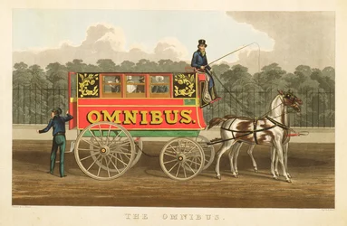 De omnibus, gegraveerd door Robert Havell, 1833