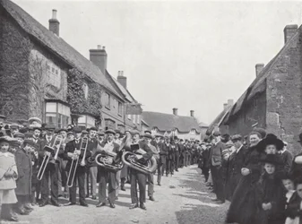 Hallaton Hare Pie Festival, de Processie