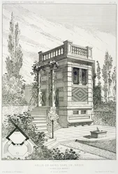 Badkamer, uit een volume met ontwerpen door verschillende architecten, uitgegeven door Morel & Cie, Parijs, ca. 1880