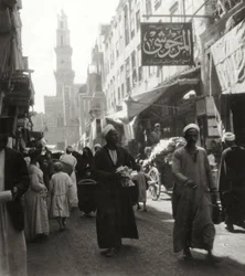 Bazaar van El Ghoria, Caïro, Egypte, 20e eeuw