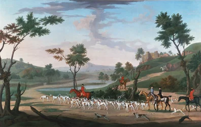 Jachtscène in galop