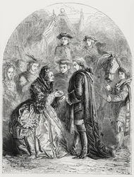 Mevrouw Skyring verwelkomt de jonge pretendent