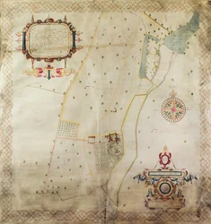 Kaart van het Landgoed van Shifnal, Shropshire, 1635