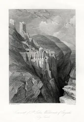 Het klooster van St. Saba, Wildernis van Engadi, Heilig Land