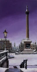 Lord Nelson onder sneeuw, 2000 (olieverfschilderij)