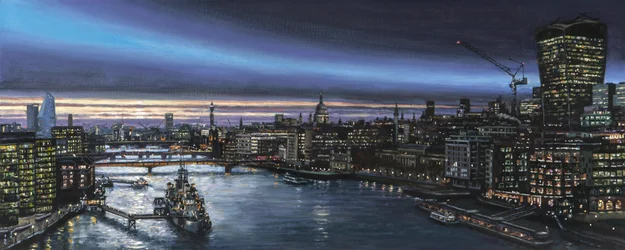 Het zwembad van Londen, 2000 (olieverfschilderij)