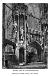 Heiligdom van Hendrik V, Westminster Abbey, 1843