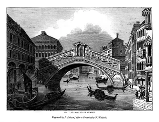 De Rialto in Venetië, 1843