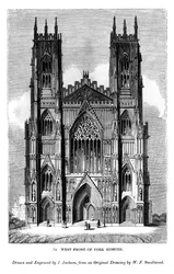 Westfront van York Minster, ca. 1820-1830 1843