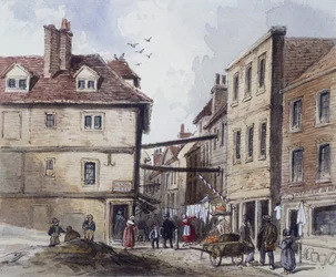 Chick Lane, Londen, ca. 1840