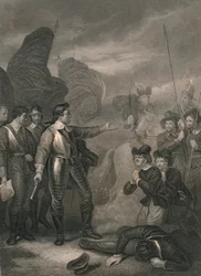 Cromwell onderdrukt de muiterij in het leger, ca. 1640s, midden 19e eeuw