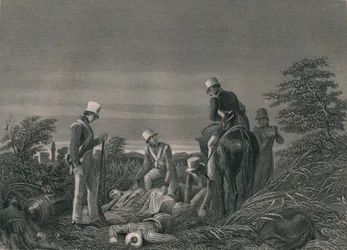 Het Vinden van de Kleuren van het 24e Regiment na de Slag bij Chilianwallah, januari 1849