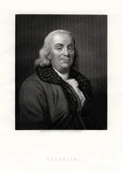 Benjamin Franklin, politiek figuur en staatsman van de Verenigde Staten, 19e eeuw