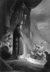 Hij riep met luide stem, Lazarus, kom naar buiten, 19e eeuw
