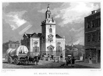 Kerk van St. Mary, Whitechapel, Londen, 1831