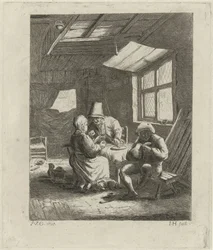 Boereninterieur (eerste versie)