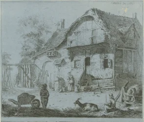Figuren bij een boerenhofstede