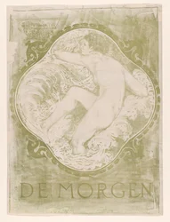 Naakte vrouw in de golven