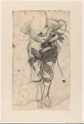 Voorovergebogen figuur