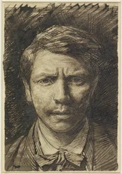 Zelfportret van Jac van Looij