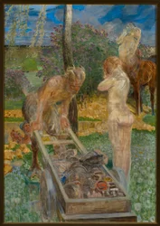 De begrafenis van een schildersleerling