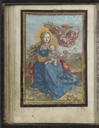 Maria met Kind door een engel gekroond
