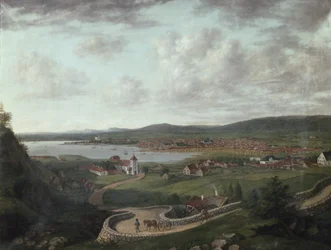 Christiania en omgeving vanaf de Egeberget