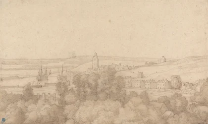 Een uitzicht op Chatham vanuit het westen
