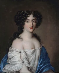 Frans: Portrait de Hortense Mancini, duchesse de Mazarin, comme Aphrodite Portret van Hortense Mancini (1646-1699), hertogin van Mazarin, als Aphrodite