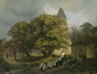 Elstorf Kerkhof, nabij Hamburg, 1837
