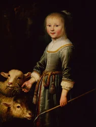 Portret van Maria Stricke van Scharlaken