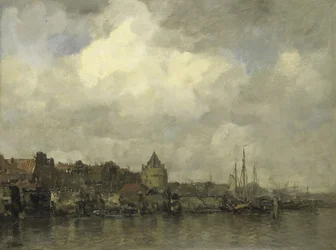 De Schreierstoren aan de buitenkant in Amsterdam