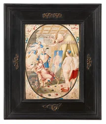 Apelles schildert Campaspe, de minnares van Alexander de Grote