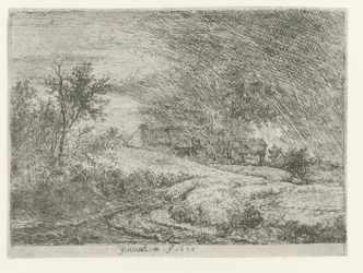 Landschap met een boerderij