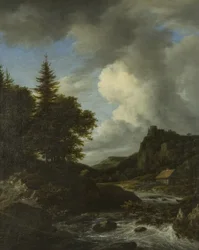 Rivier in vloed, ca. 1660