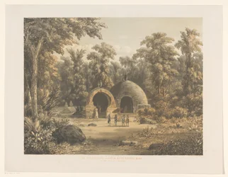 Figuren voor graven te Bima (Oude vorstelijke graven bij de negorij Bima op het eiland Sumbauwa)