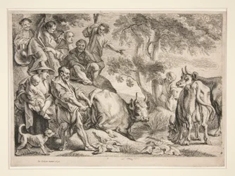 Cacus steelt het vee van Hercules