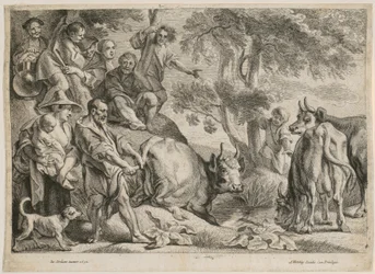 Cacus steelt het rund van Hercules