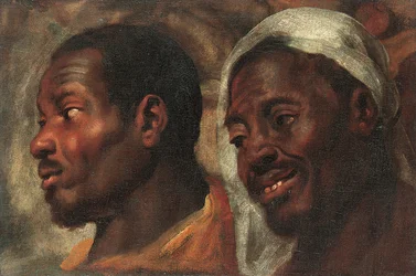 Hoofdstudies van twee Afrikaanse mannen