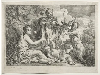 Jupiter gevoed door de geit Almathea