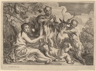 Jupiter Gevoed door de Geit Amalthea