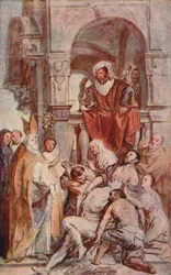 Sint Martinus geneest een bezeten man, c 17e eeuw, 1903