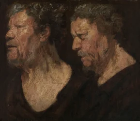 Studies van het hoofd van Abraham Grapheus