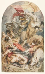 De Bekering van Saul met Ruiter en Banier, ca. 1645-1647